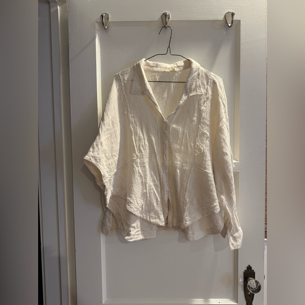 Millibon Gauze Ivory Top - Small